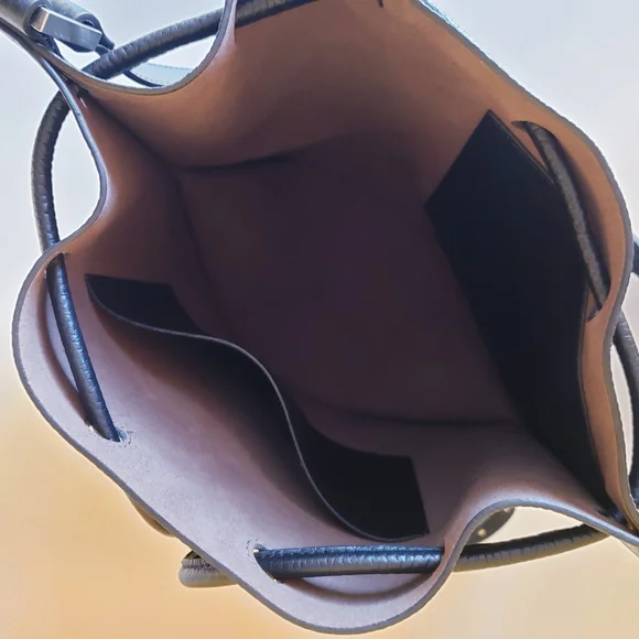 ALLSAINTS Alpha Pebble Leather Convertible Backpack/ Shoulder Bag Purse Black - Picture 13 of 16